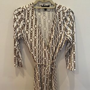 Banana Republic White Wrap Dress